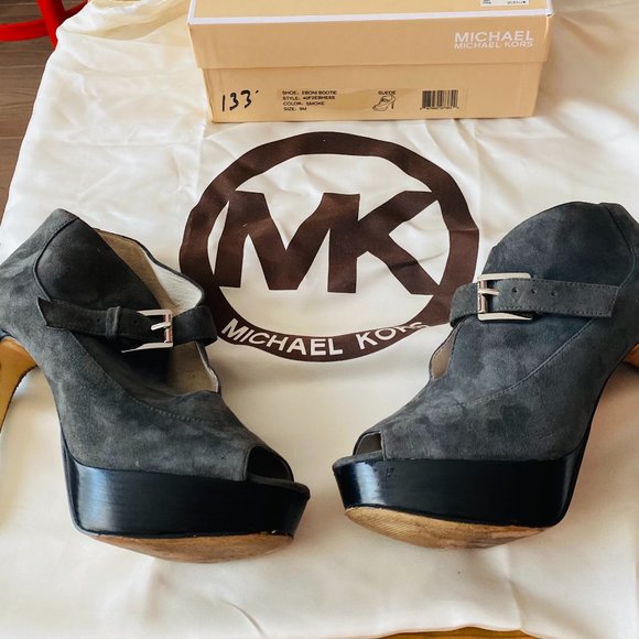 Michael Kors Gray Eboni Bootie - Picture 2 of 5
